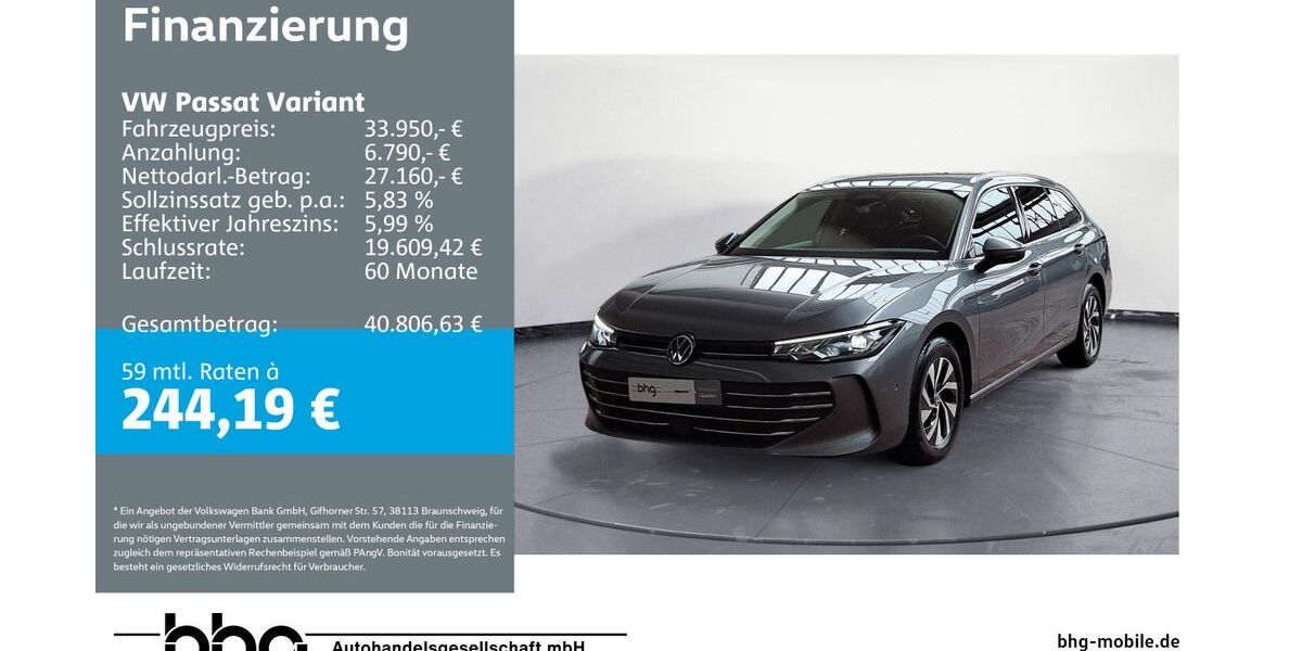 VW Passat Variant 15.358 km 33.480 &euro; Ettlingen 76275