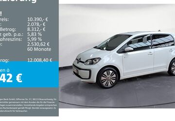 VW e-up! 39.479 km 10.390 &euro; Ettlingen 76275