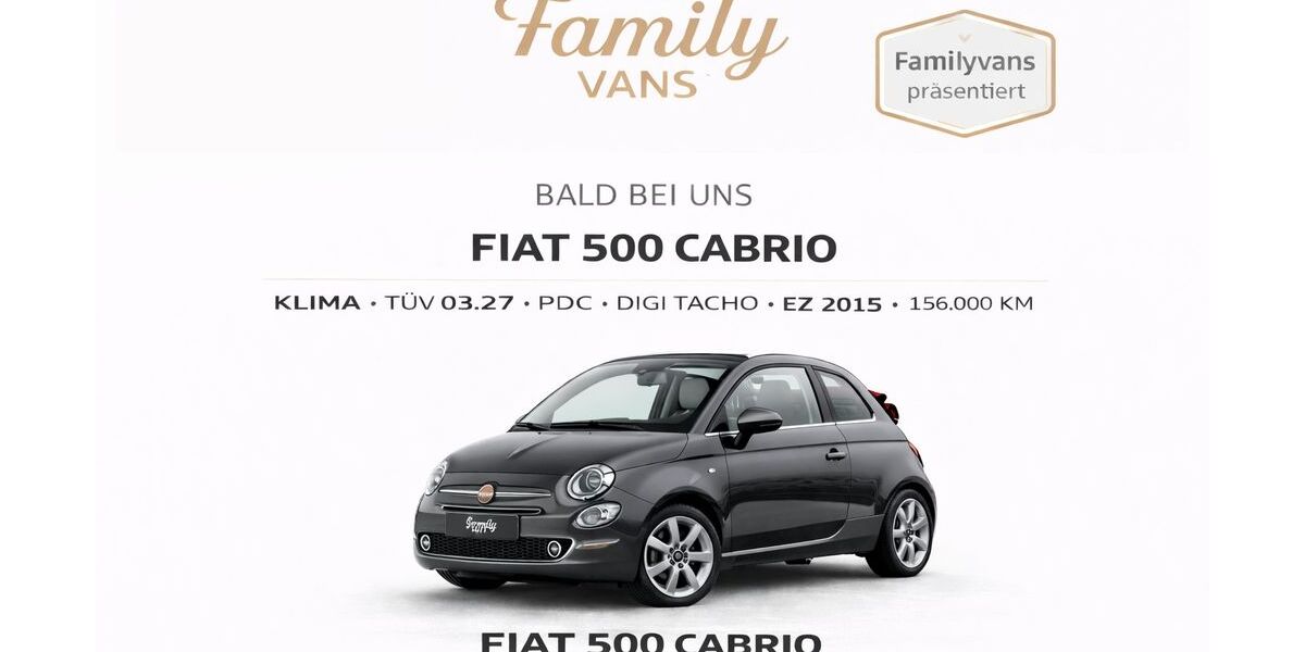 Fiat 500C 156.000 km 4.999 &euro; Sindelfingen 71069