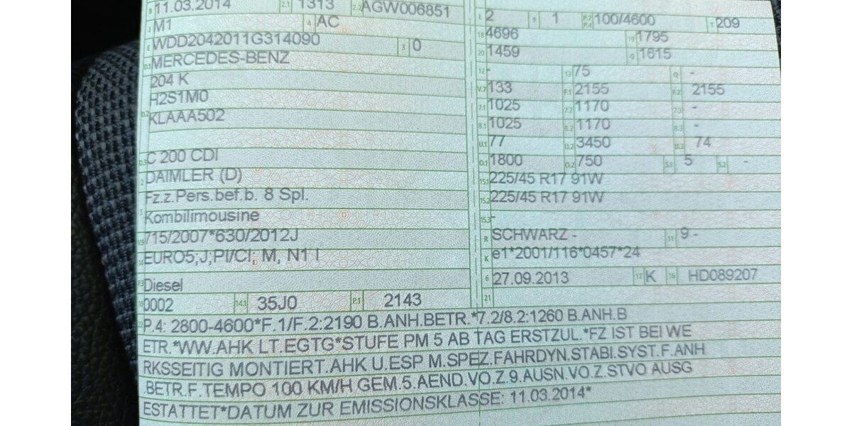 Mercedes-Benz C 200 338.000 km 5.500 &euro; Aidlingen 71134