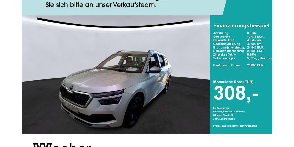 Skoda Kamiq 10.986 km 20.650 &euro; Calw 75365