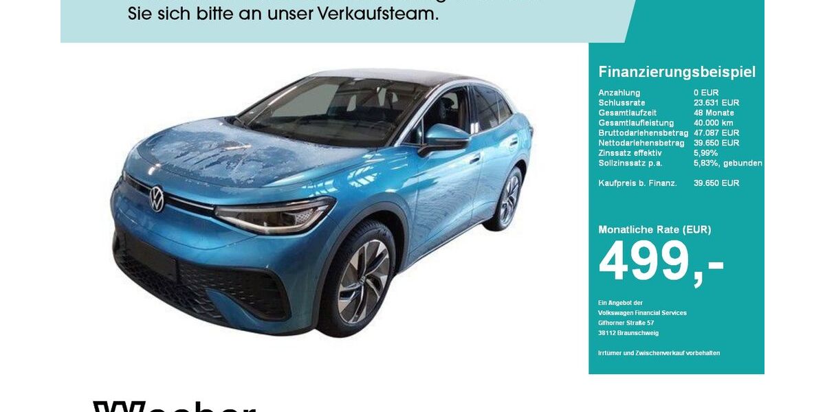 VW ID.5 14.478 km 39.650 &euro; Weil der Stadt 71263