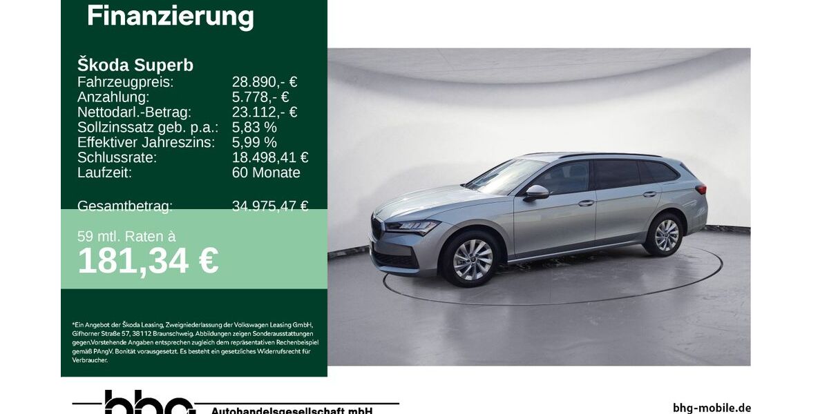 Skoda Superb 20.668 km 28.390 &euro; Ettlingen 76275