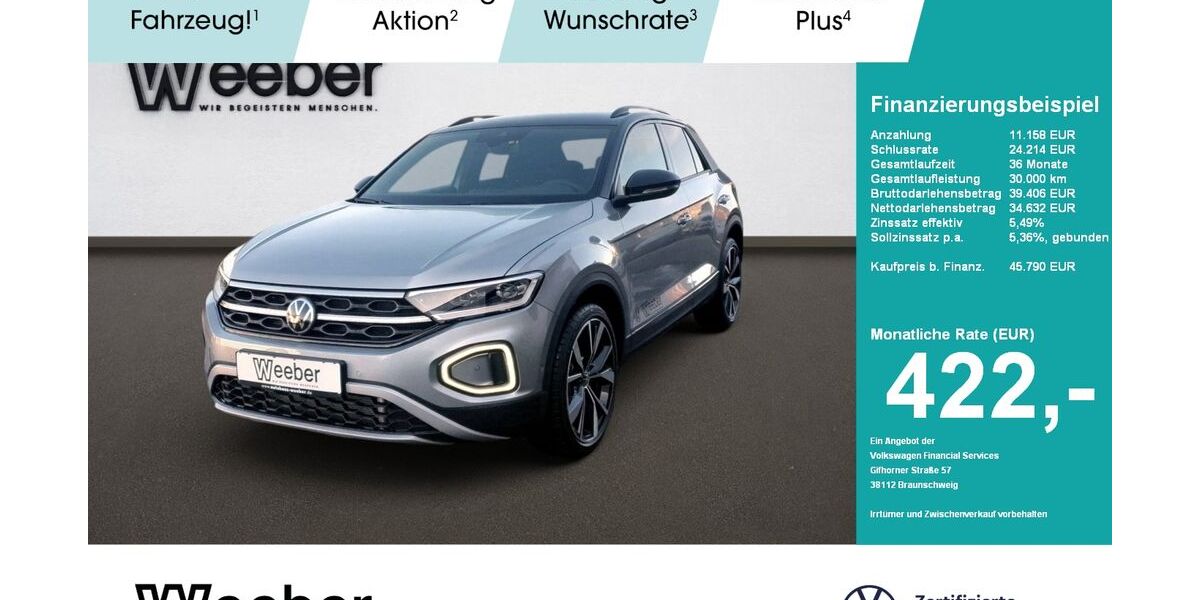 VW T-Roc 2.500 km 37.890 &euro; Calw 75365