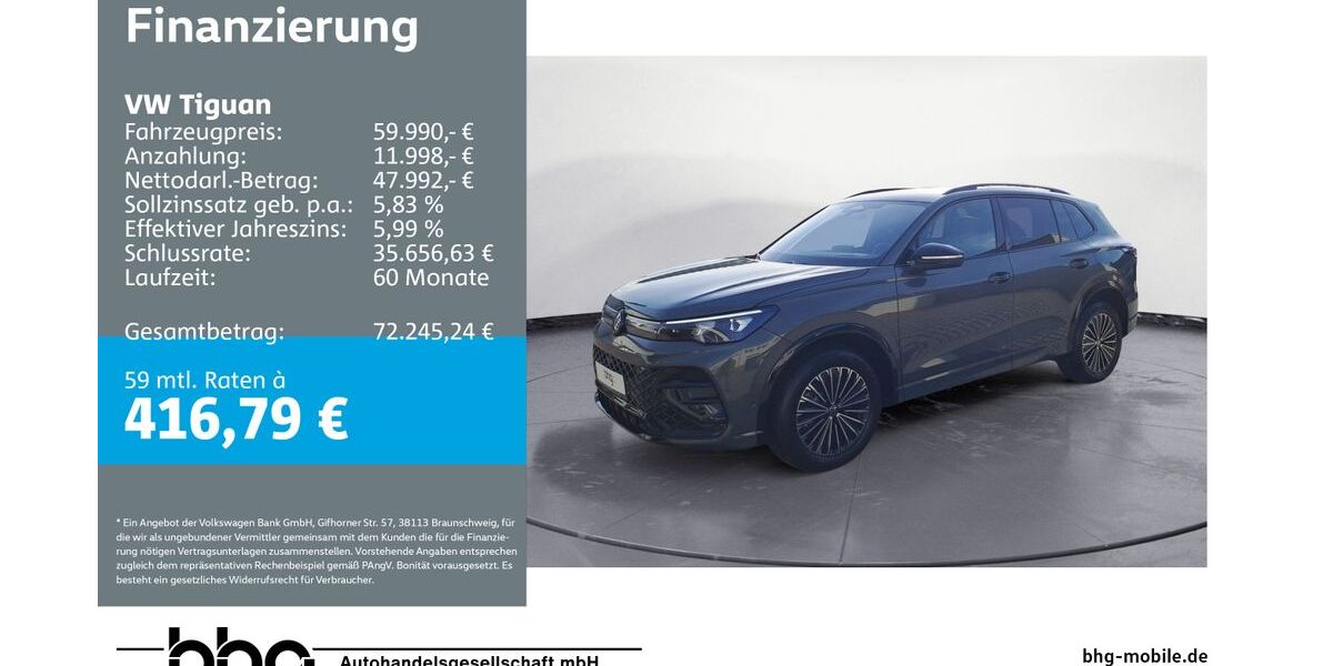 VW Tiguan 3.843 km 59.990 &euro; Ettlingen 76275