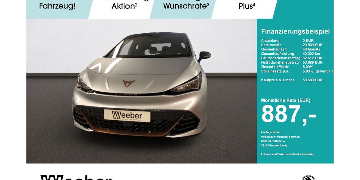 Cupra Born 6.500 km 49.870 &euro; Calw 75365